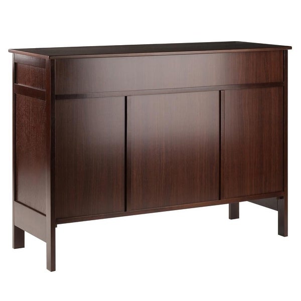 Wood Gordon Buffet Cabinet， Sideboard， Cappuccino Finish