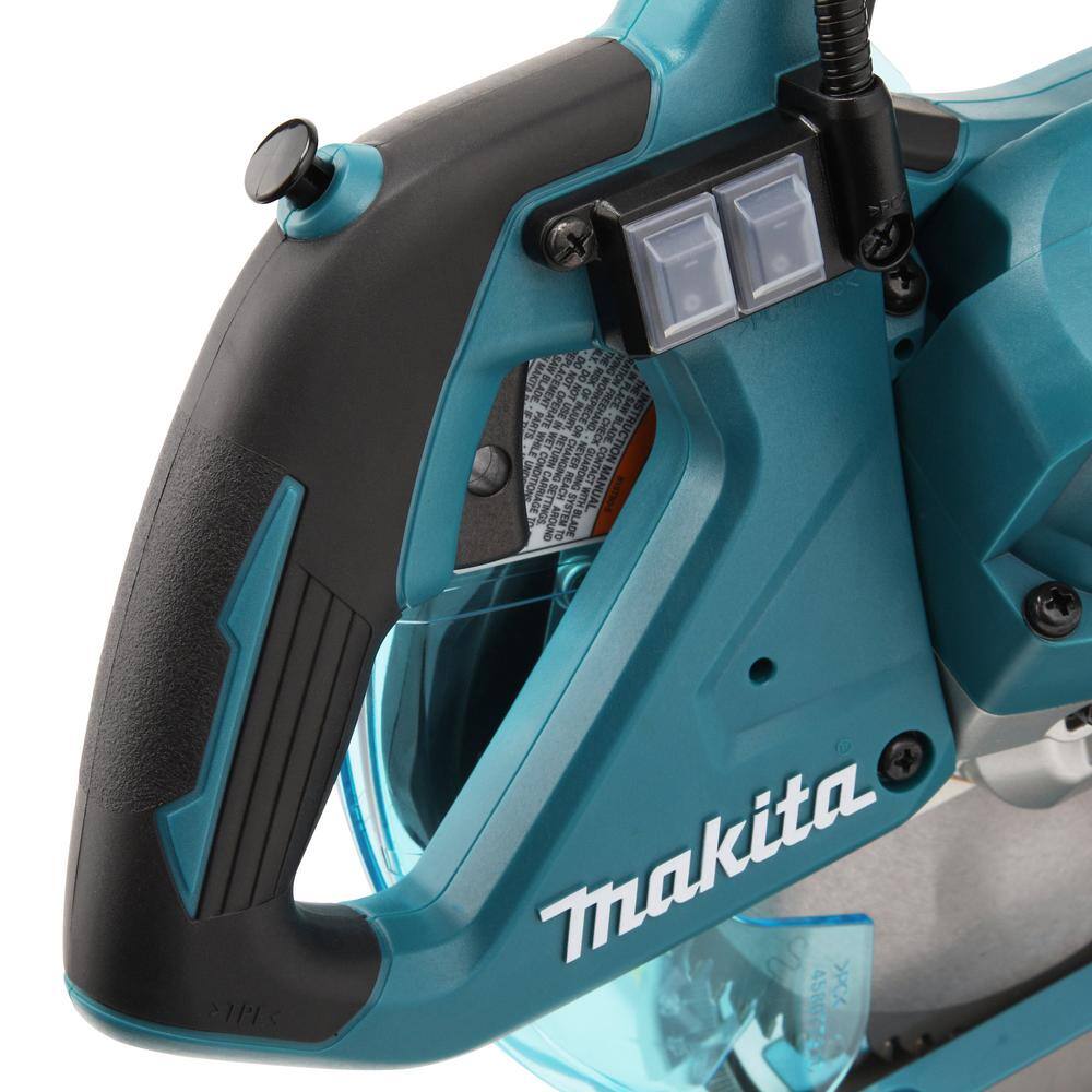 Makita 18V LXT Lithium-Ion Brushless Cordless 6-12 in. Compact Dual-Bevel Compound Miter Saw with Laser (Tool Only) XSL05Z