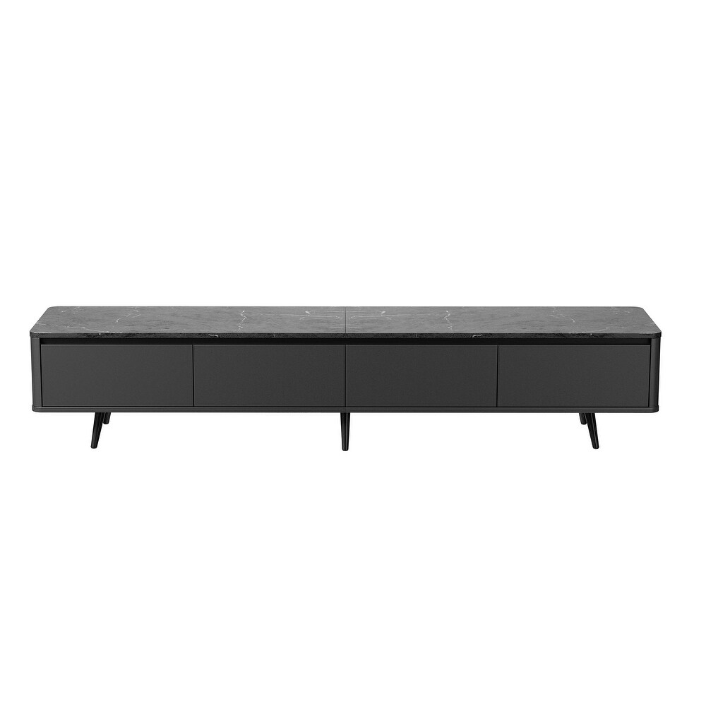 Modern TV Stand with 4 Storage Drawers for TVs Up to 70\