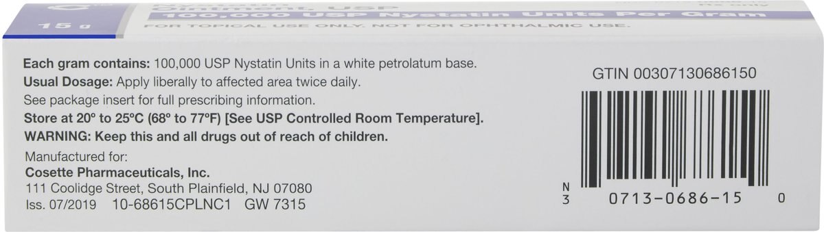 Nystatin Ointment， 100，000 units/gm