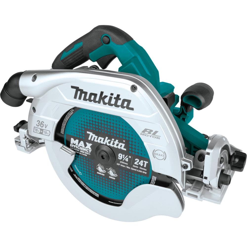 Makita 18V X2 LXT 36V 9 1/4 Circular Saw with Guide Rail Compatible Base Bare Tool XSH10Z from Makita