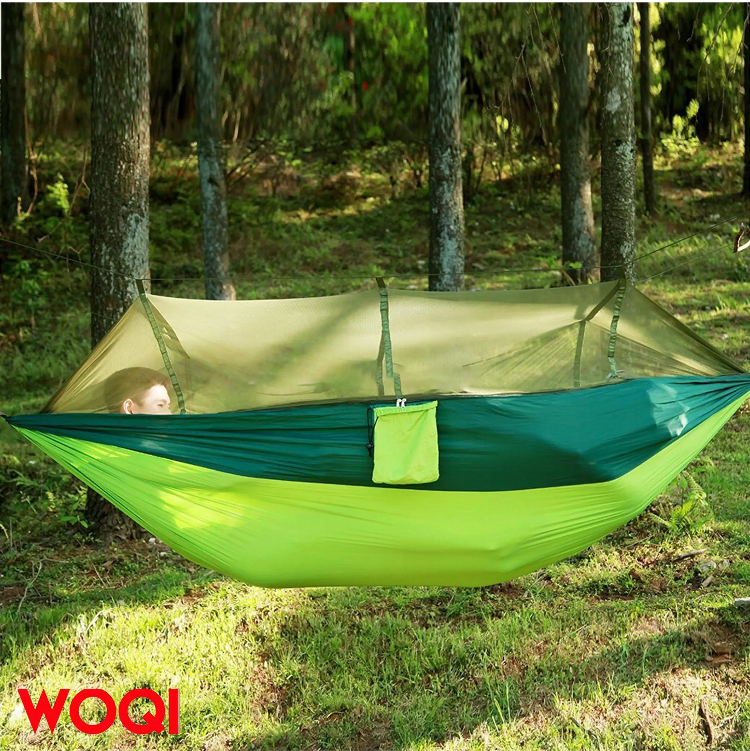 Woqi Parachute Hammock with Mosquito Net Tarp