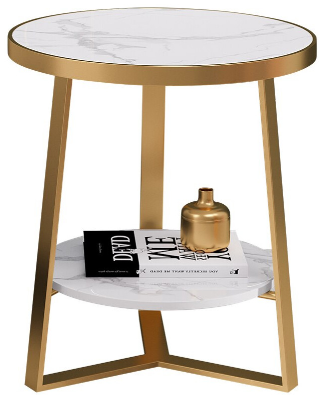 Gold/White/Black Modern Marble Nordic Coffee Table For Living Room   Modern   Coffee Tables   by Miron Demid LLC  Houzz