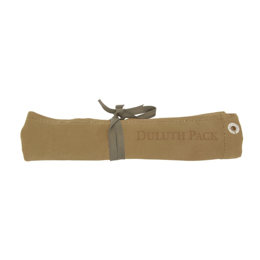 Khaki Canvas Utensil Roll ;