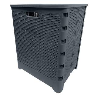 Modern Homes 60 l Folding Hamper Grey 67564