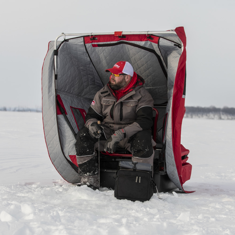 Wide One Flip Shelter Portable Ice Fishing House ;