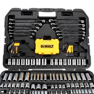 DW 14 in. 38 in. and ½ in. Drive Polished Chrome Mechanics Tool Set (168-Piece) DWMT73803