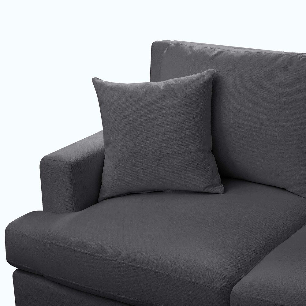 Sectional Modular Sofa with 2 Tossing cushions