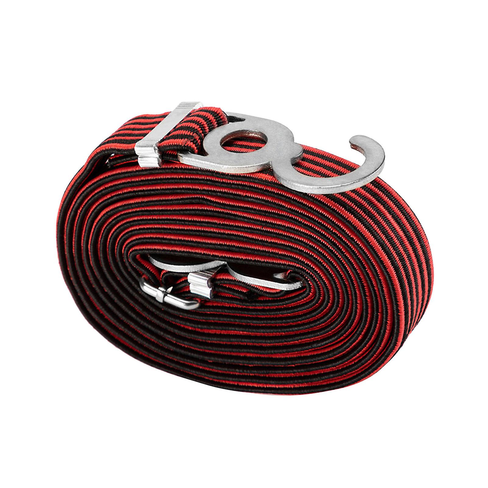 Cargo Tie Down Straps With Double Steel Hooks For Moving Transporting Motorcycles Cargo Trunk Tie Down Strap Black Red 1m