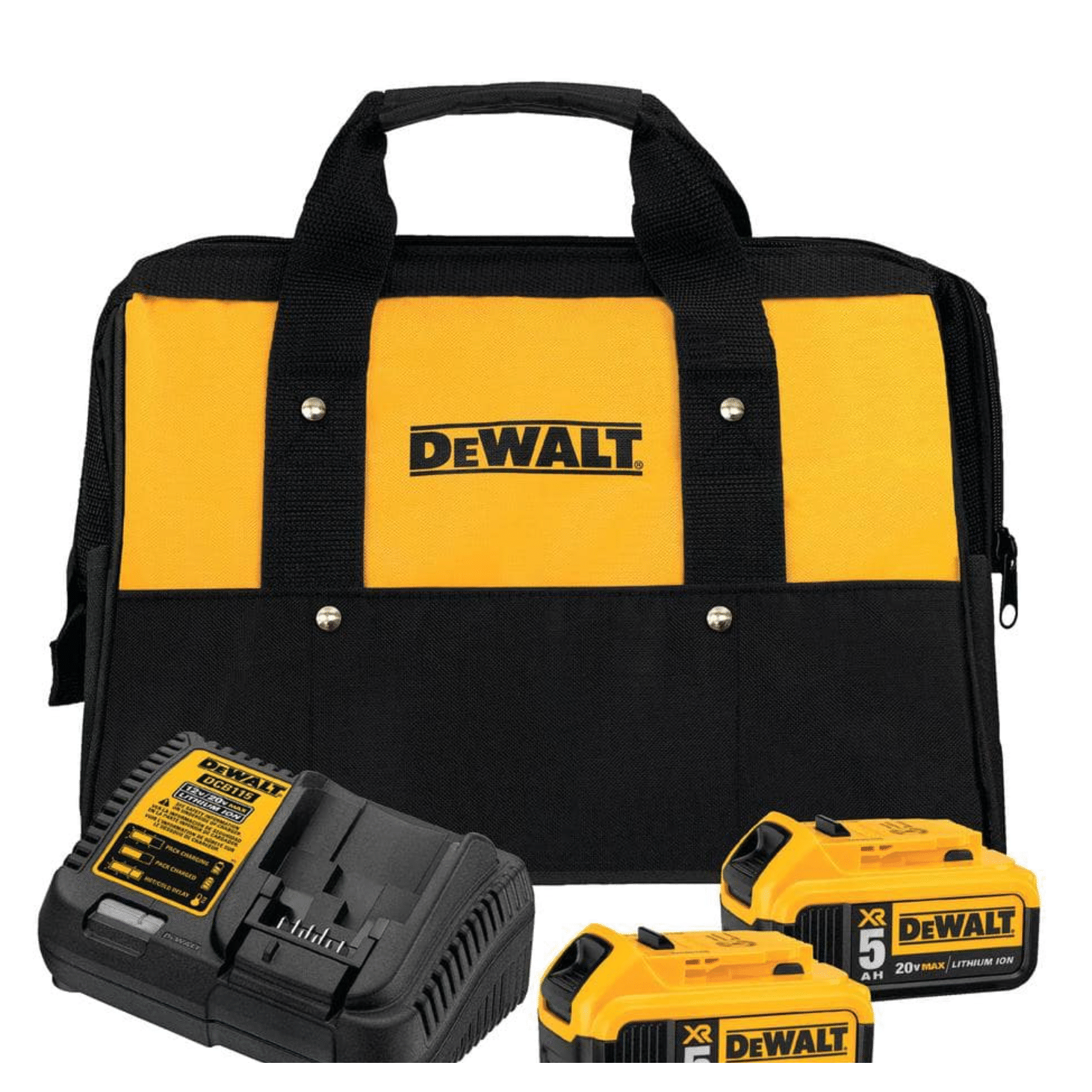 Dewalt 20-Volt MAX Bluetooth Speaker with (2) 20-Volt Batteries 5.0Ah and Charger