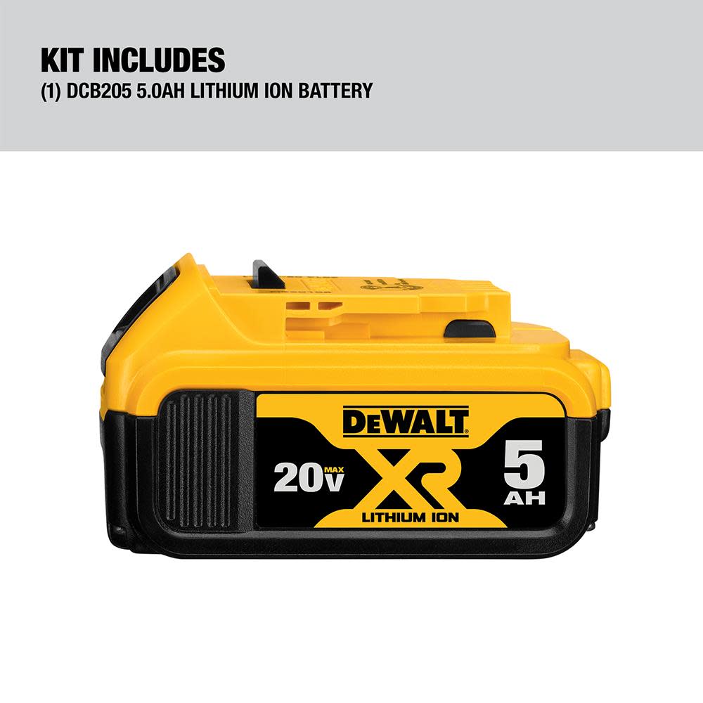 20-Volt Max 5.0-Amp Hours Lithium Power Tool Battery