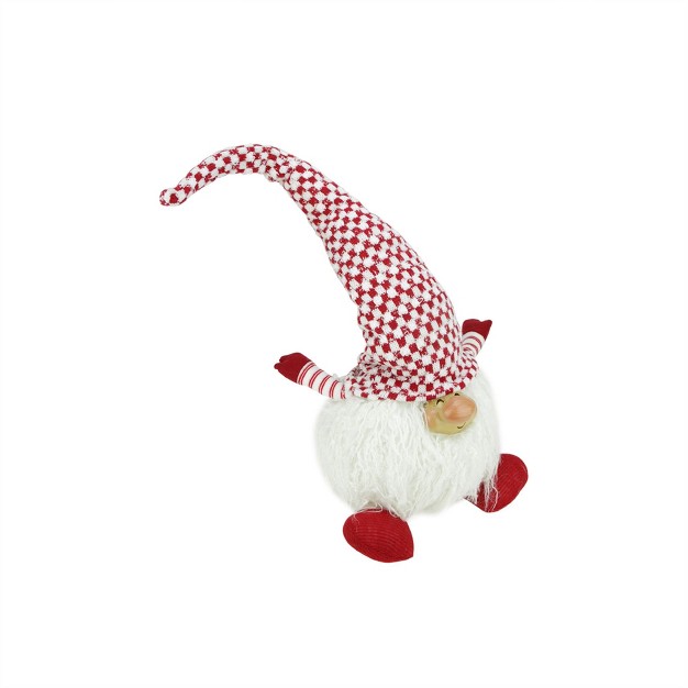 Red And White Cheerful Charlie Sitting Santa Gnome Christmas Tabletop Figurine