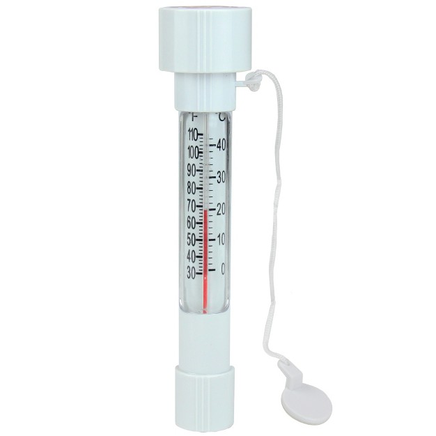 Pool Central Swimming Pool Thermometer With Cord And Removable Buoy 8 25 White