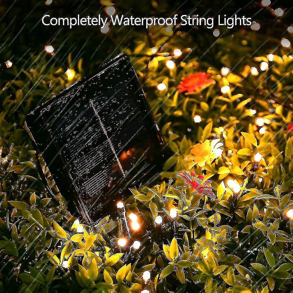 Solar String Lights Outdoor， 22m 200 Led Solar String Lights Indoor Waterproof 8 Decorative Lights For Garden Patio Trees Fence Home Christmas Weddin