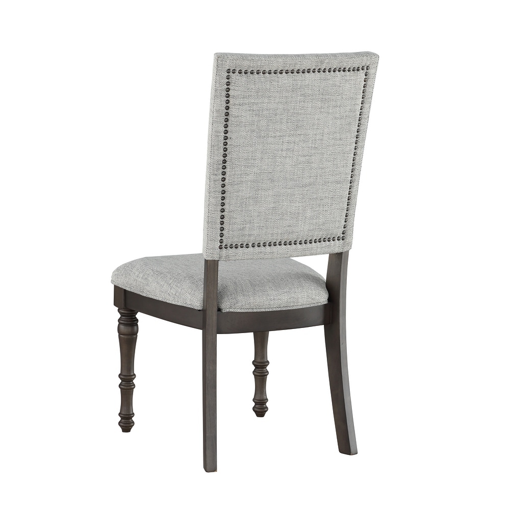 Lockwood Dining Set with Upholstered Side Chairs by Greyson Living