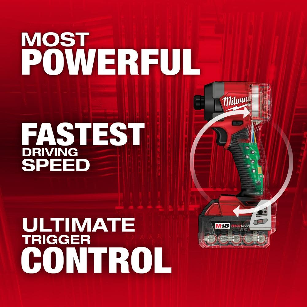 Milwaukee M18 FUEL 1/4 Hex Impact Driver Kit ;