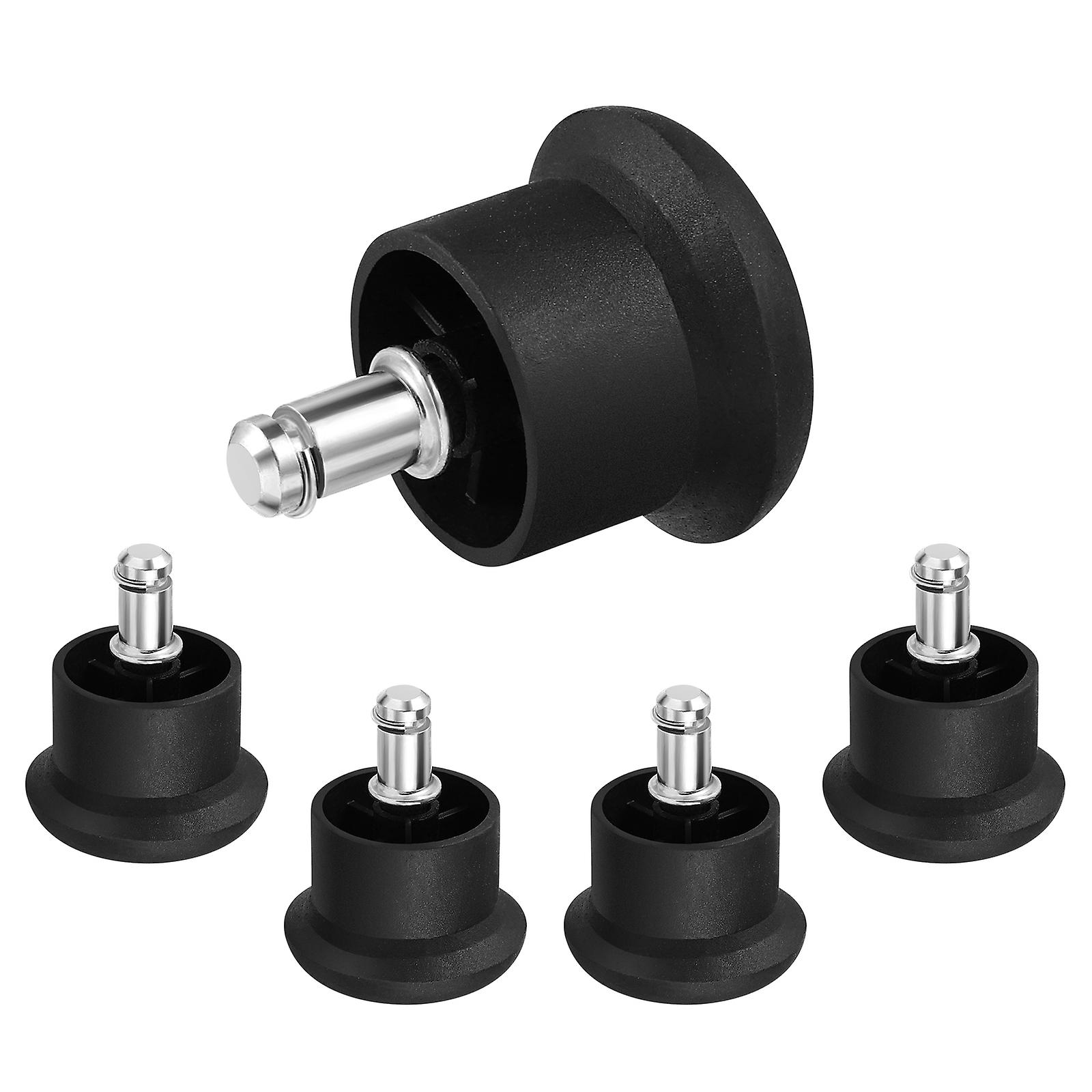 Vosarea 5pcs Chair Caster Wheels Heavy Duty and Safe Chair Wheels Stopper Fixed Stationary Castors Office Chair Foot Glides