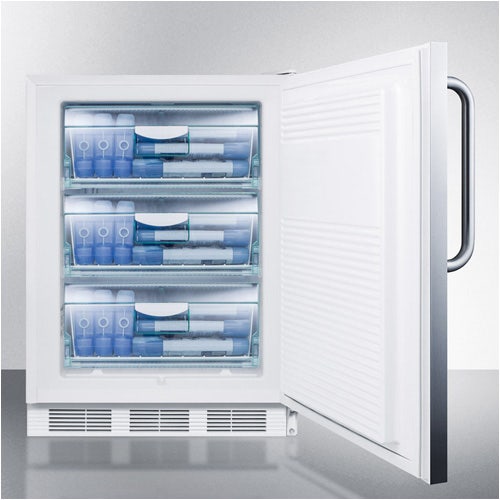 Summit Appliance VT65ML7CSS Built-In Under-Counter， Manual Defrost， -25 C Upright Freezer