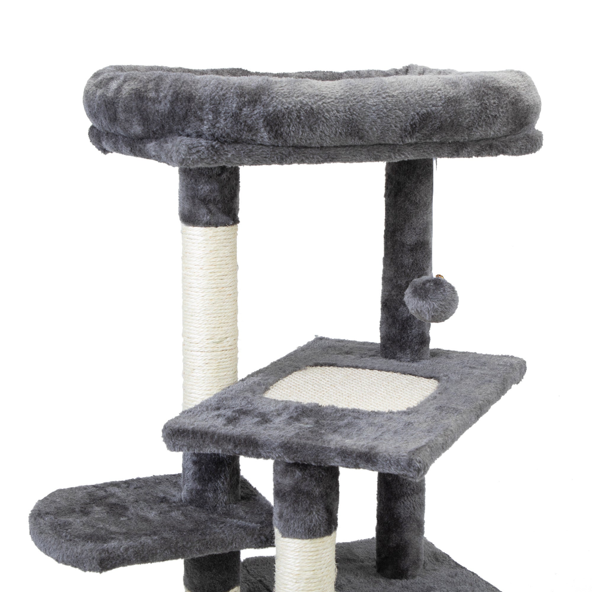 Double Level Cat Tree Stand House Furniture Kittens Activity Tower Posts Kitty Pet Play House