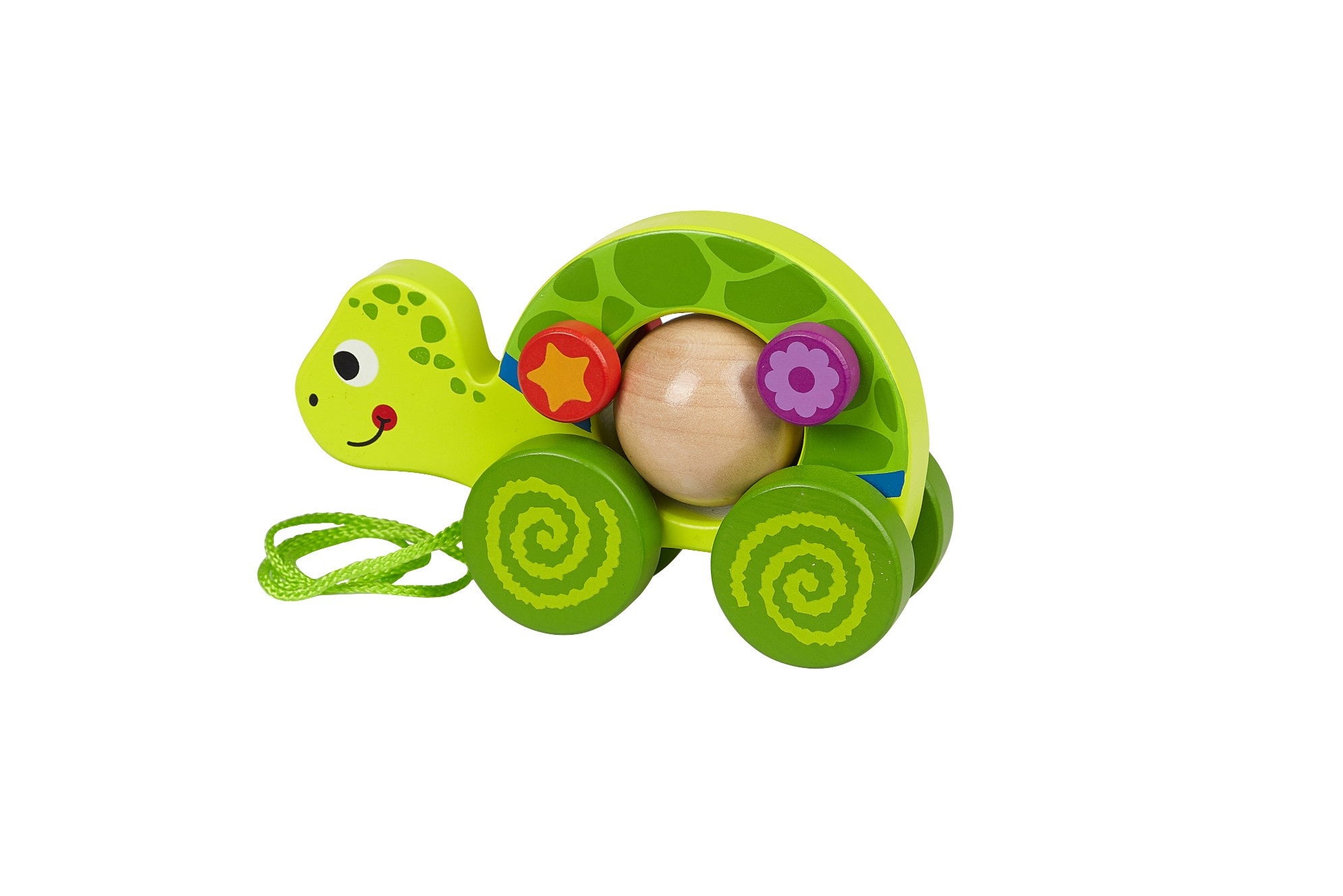 TOYSTERS Pull Along Turtle Walking Toy | Wood Animal Walker Toys for Boys and Girls | Gifts for Toddler Babies 1 Year Old and Up | (PU300)