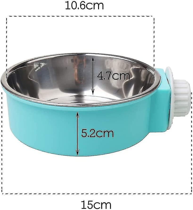 2 Pack Pet Cage Bowls， 2 In 1 Removable