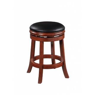 Boraam 24 in. Cherry Backless Wood Barstool 44224