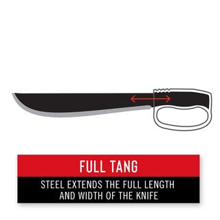 Coast F1400 14 in. Full-Tang Stainless Steel Machete with Nylon Sheath 21629