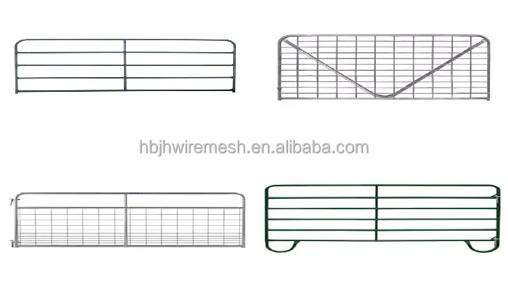 Factory direct supply heavy duty hot dipped galvanized horse panels /metal livestock field farm fence gate