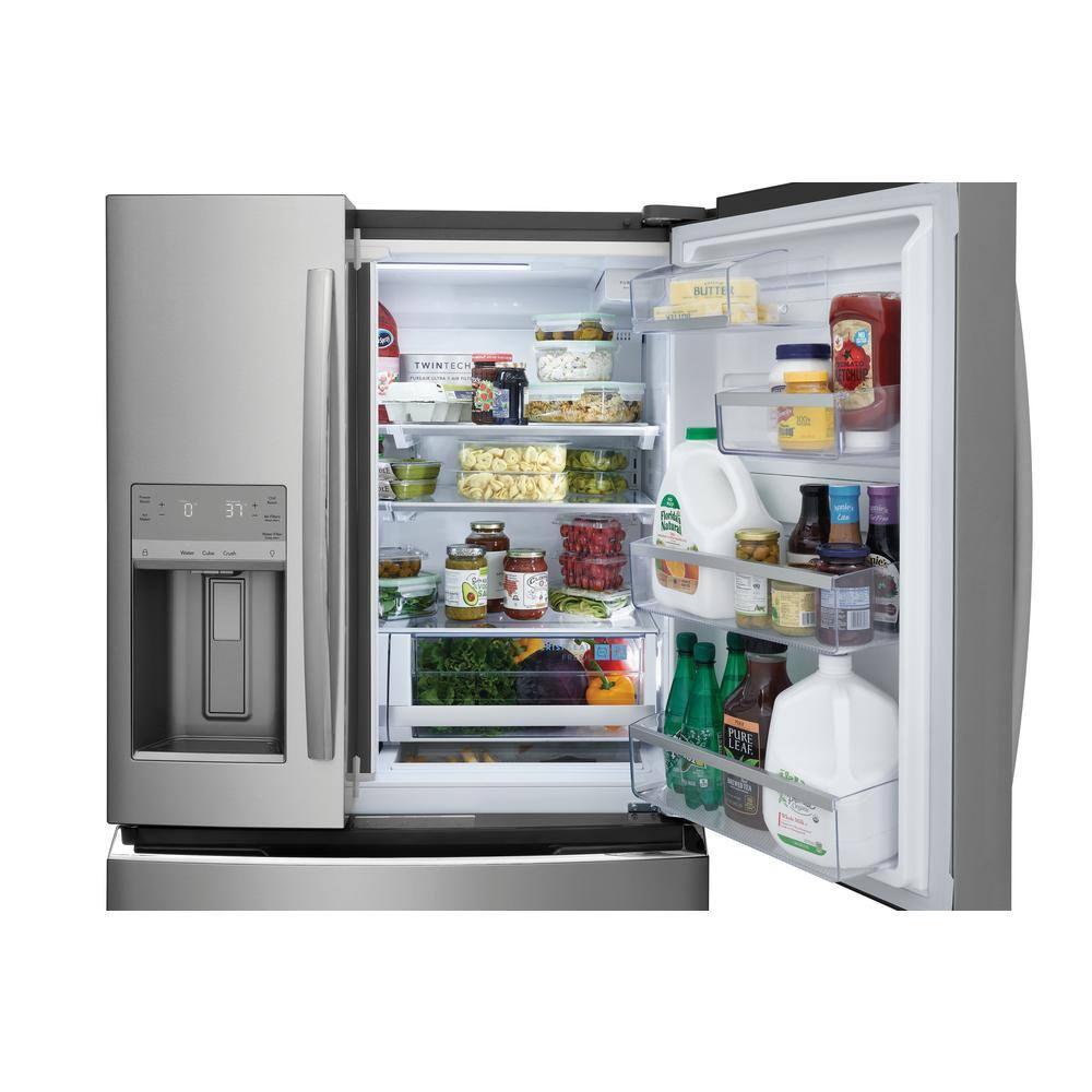 FRIGIDAIRE GALLERY 36 in. 26.3 cu. ft. 4 Door French Door Standard Depth Refrigerator in Stainless Steel GRMS2773AF