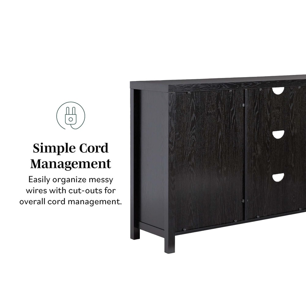 Middlebrook Designs 2 Door 58 inch Sideboard with Arched Rattan Panels