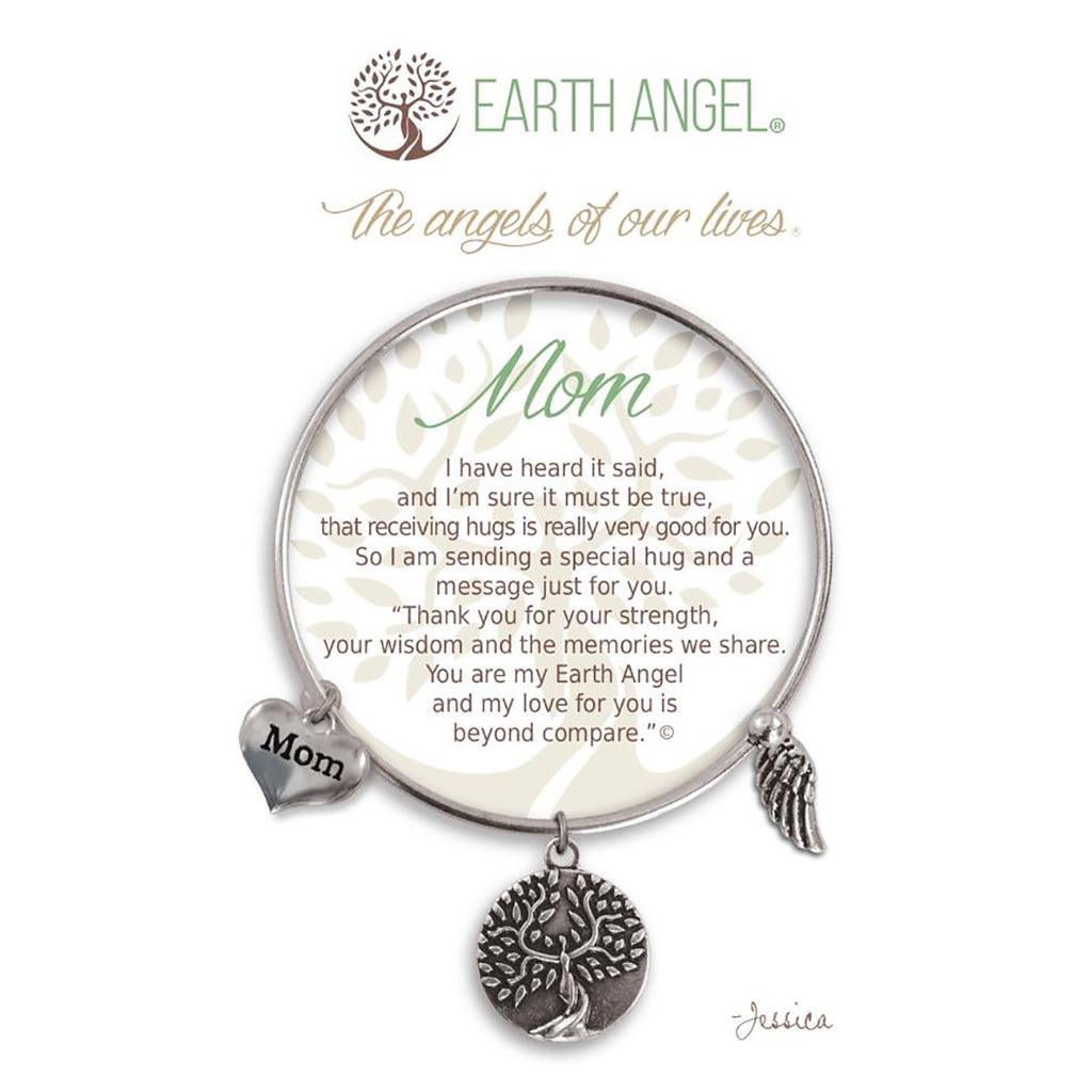 Earth Angel  Mom Bracelet in Silver