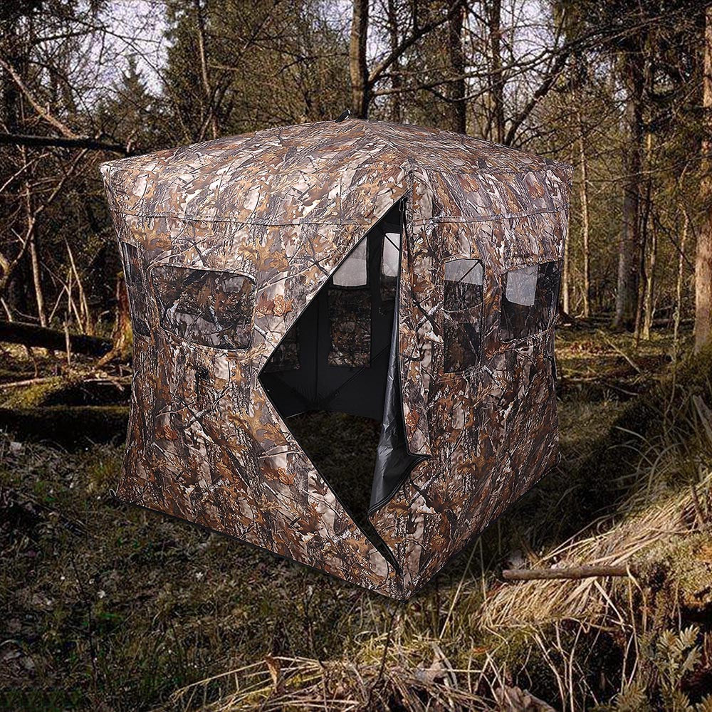 Yescom Square Pop Up Camp-out Hunting Ground Blinds Camo