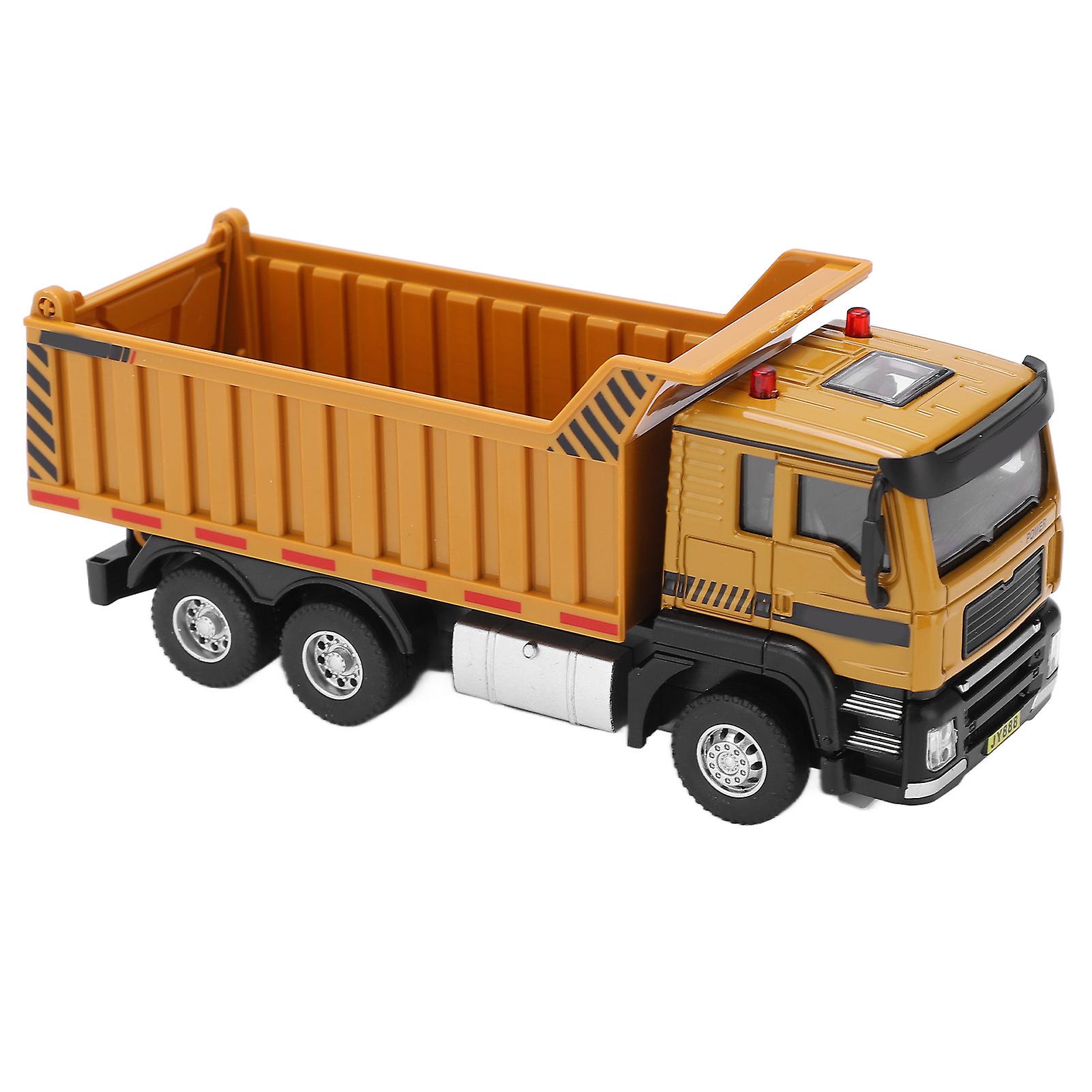 Alloy 1:50 Engineering Dump Truck Toy Model Flexible Construction Site Vehicle Toys For Kids And Decoration For House