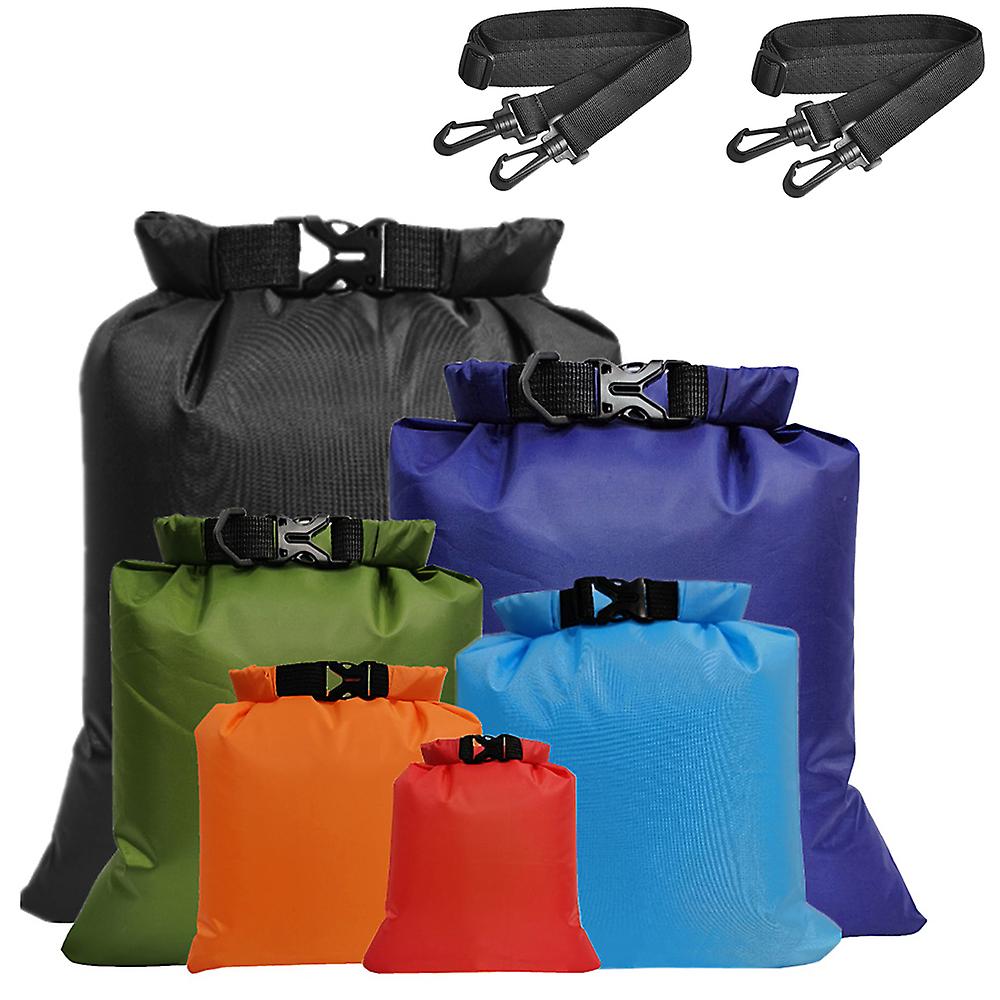 Outdoor Ultralight Waterproof Dry Sacks Storage Bags With Shoulder Straps For Camping Hiking Traveling Drifting Kayaking Boating Beach