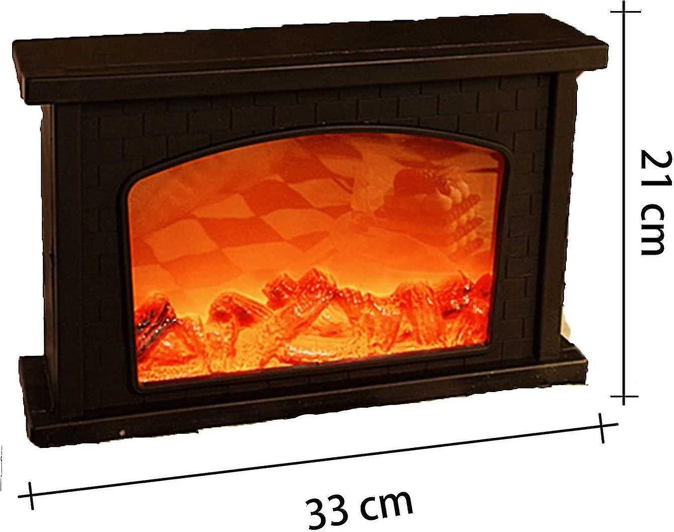 Fireplace Decorative Lantern， Fireplace Light Led Simulate Log Fire Effect， Touch Switch And Usb Pow