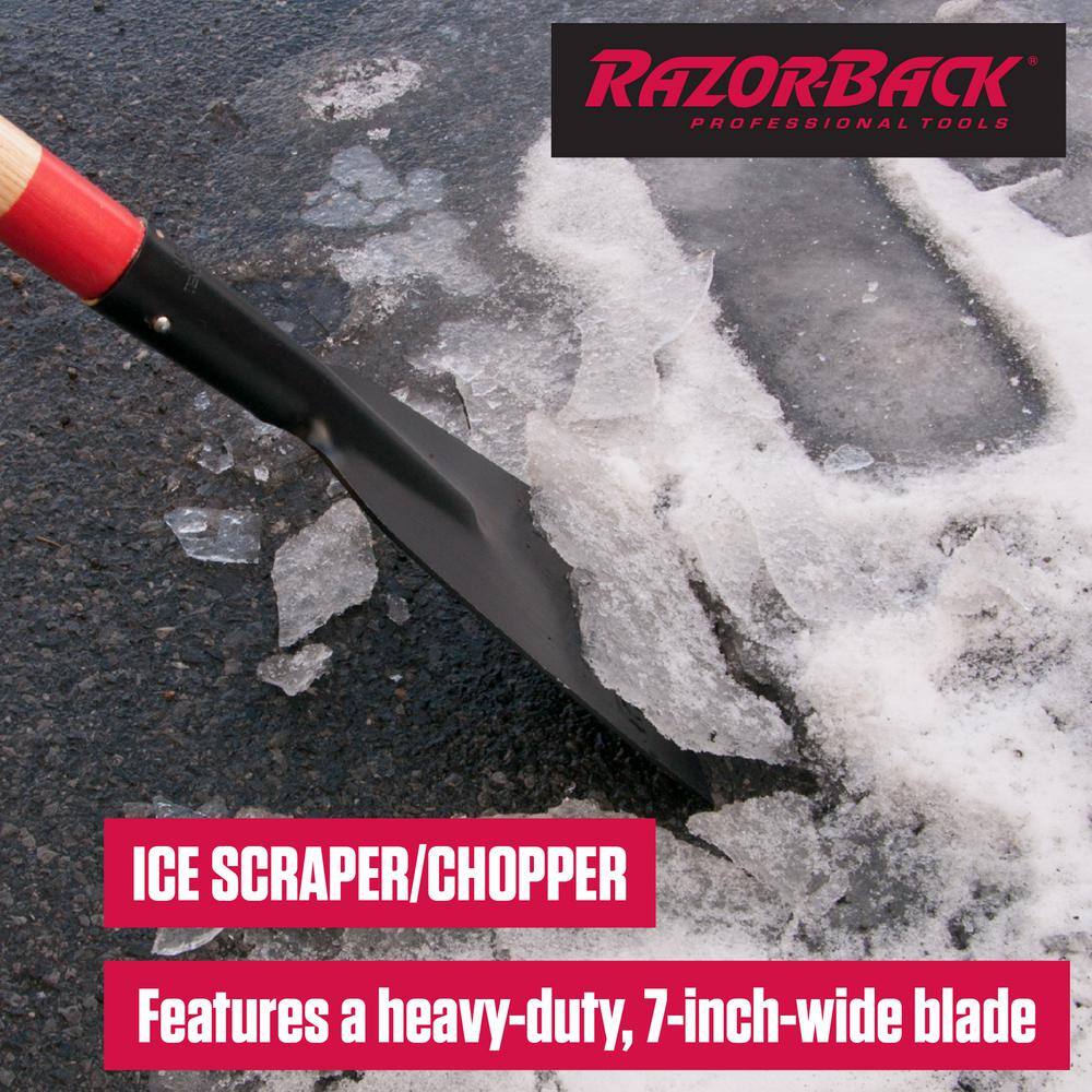 True Temper 3-Piece Snow and Ice Removal Combo with Shovel Pusher and Scraper Garden Tool Set 10000-03453