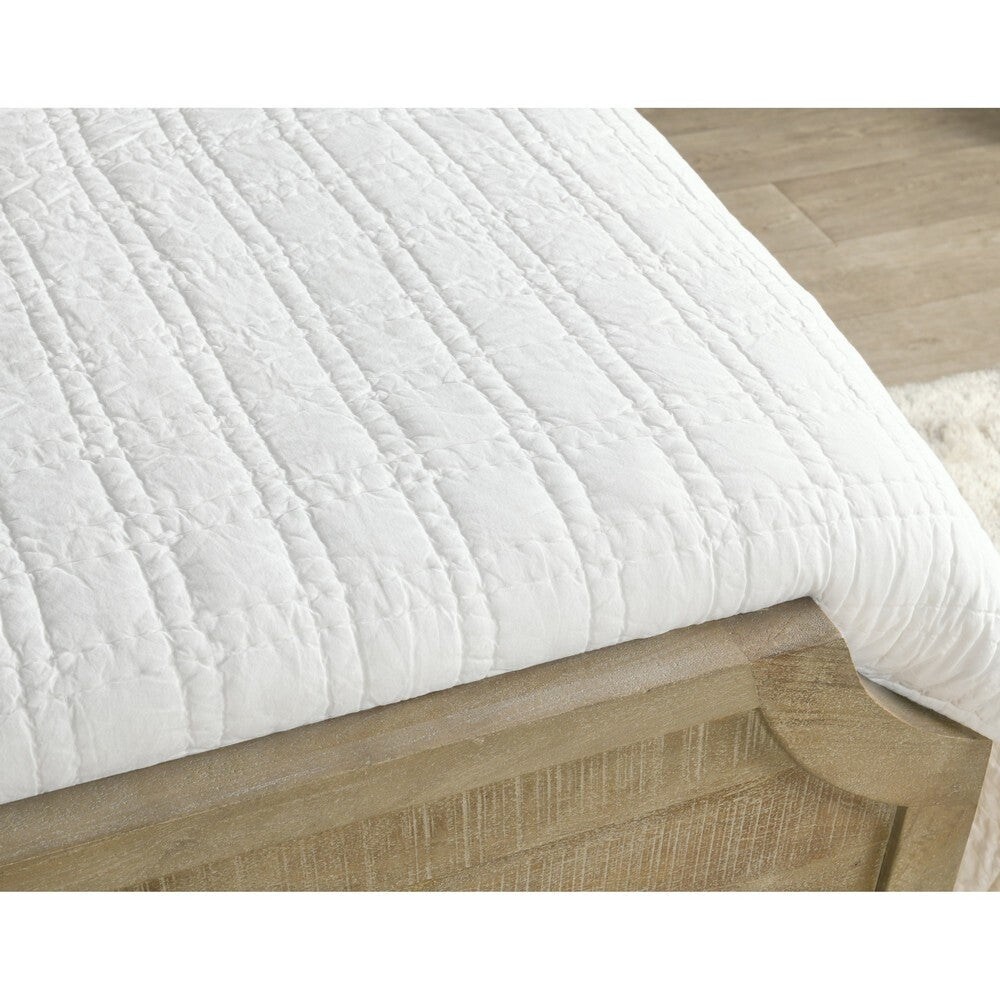 Ellis Quilt with Silvadur Tech  Double Square Quilting  White