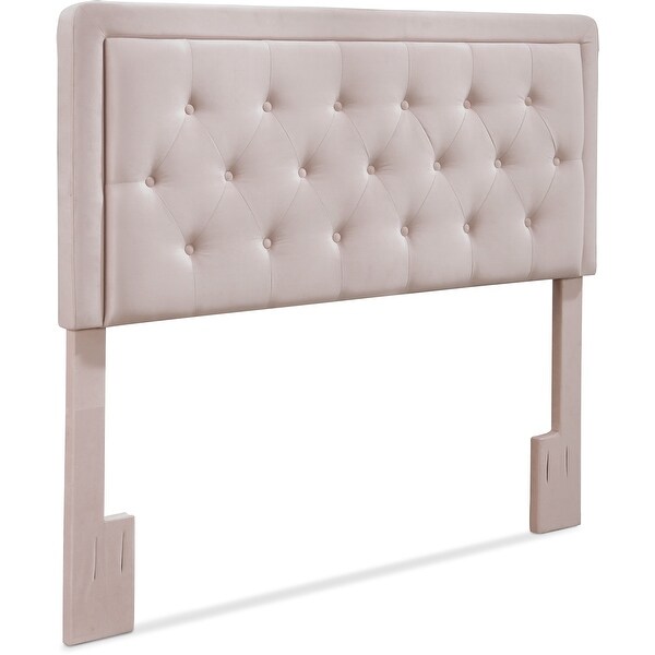 Elle Decor Amery Tufted Upholstered Headboard， Queen Mauve - - 21827958