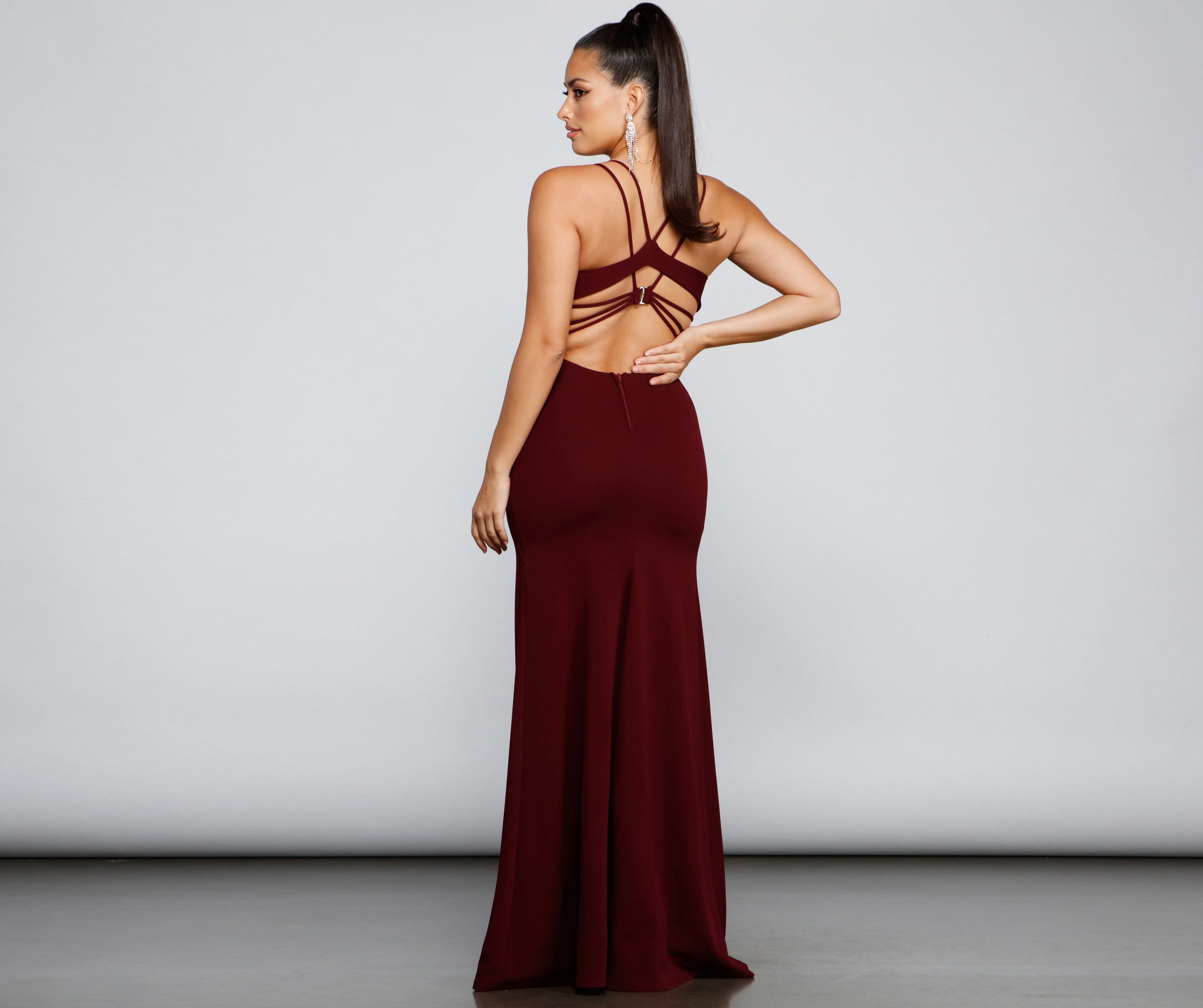 Jaelynn Formal Open Back A-Line Dress