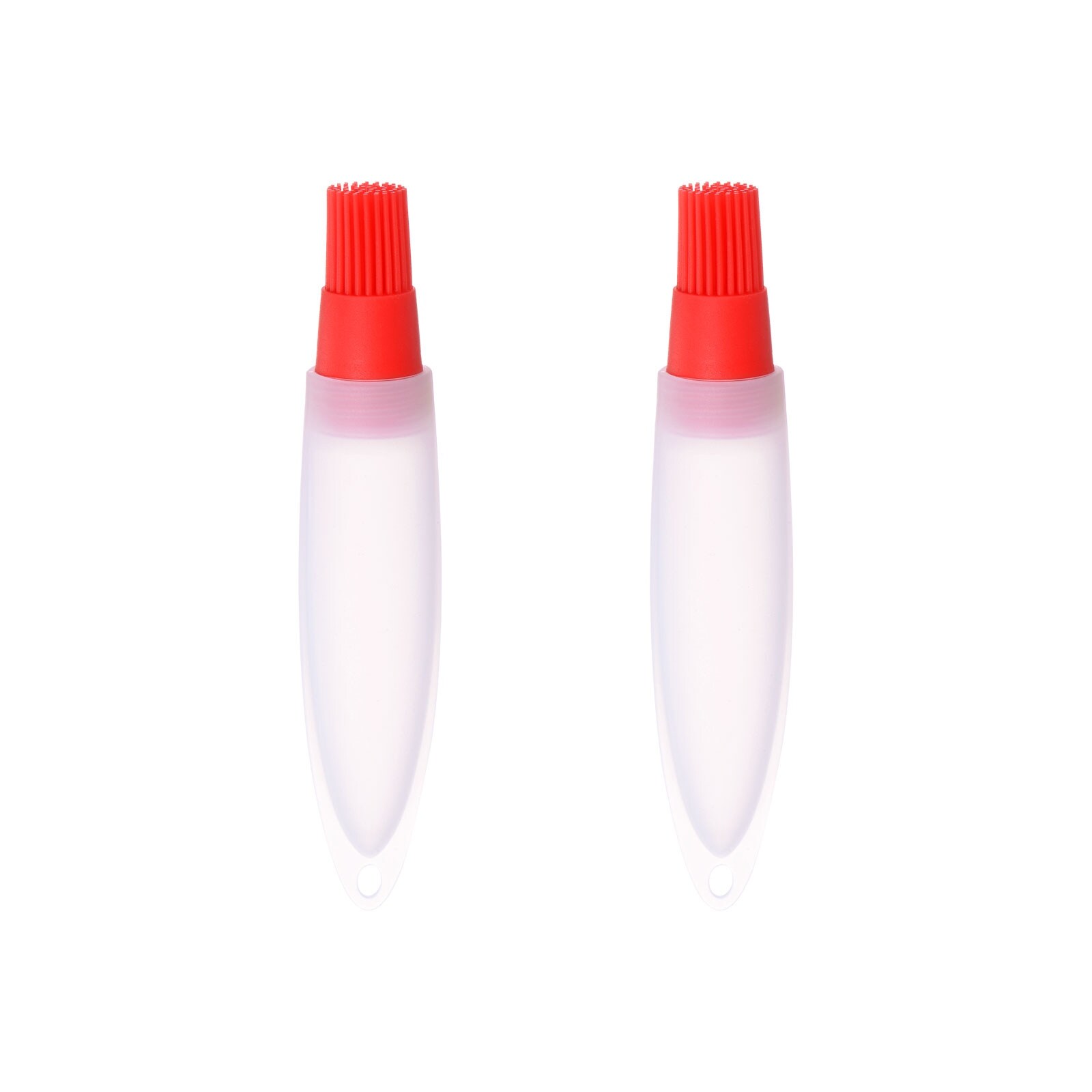 2pcs Silicone Oil Bottle Brush Tip Tail for Barbecue Cooking Baking， Red