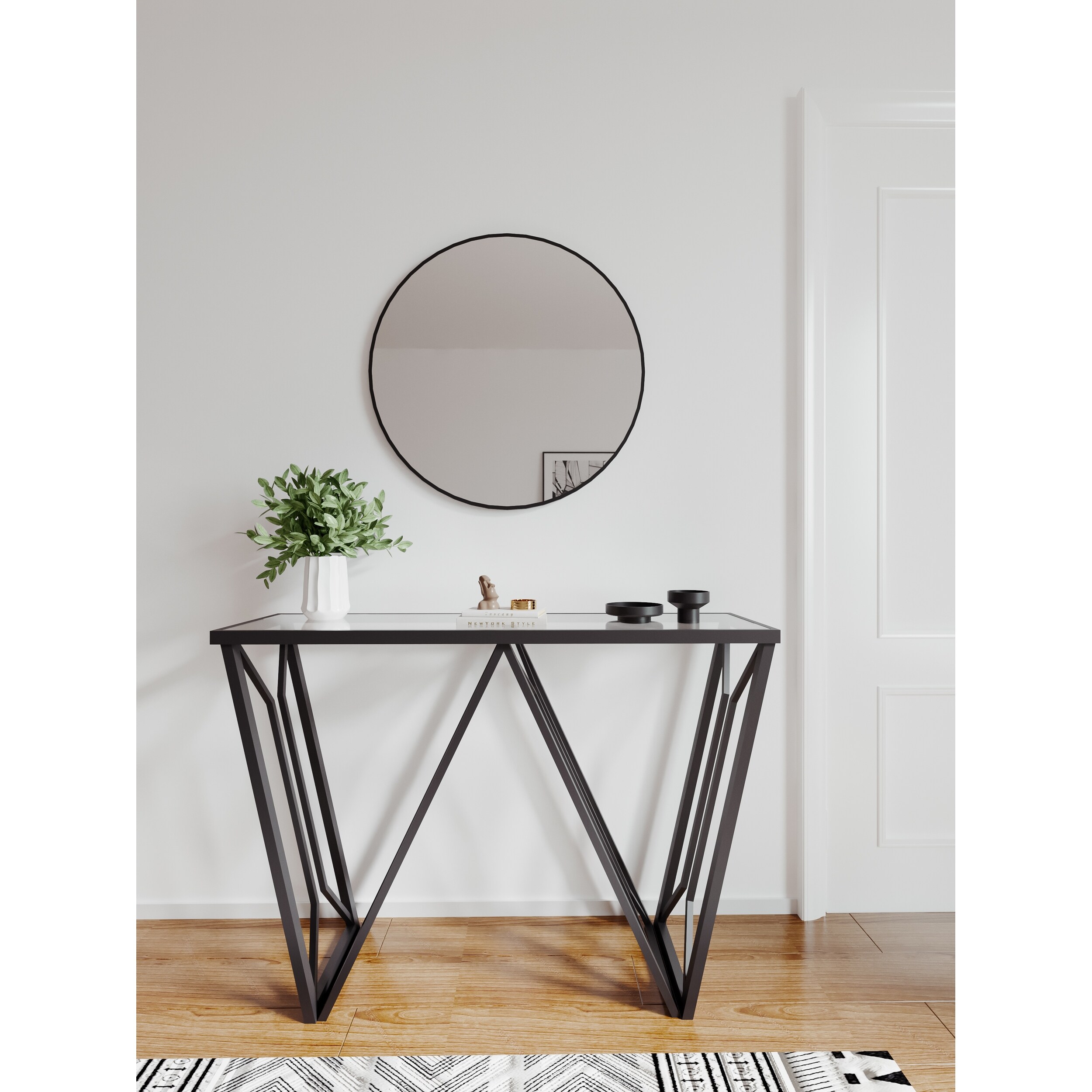 MacLuu Modern Narrow Console Table