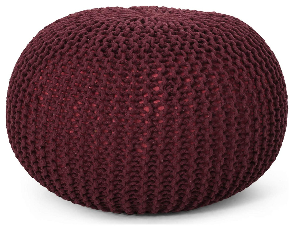 Modern Cotton Pouf   Transitional   Footstools And Ottomans   by Imtinanz  LLC  Houzz