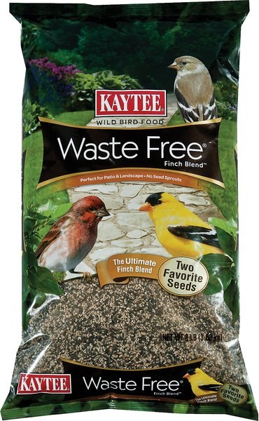 Kaytee Waste Free Finch Blend Wild Bird Food， 8-lb bag