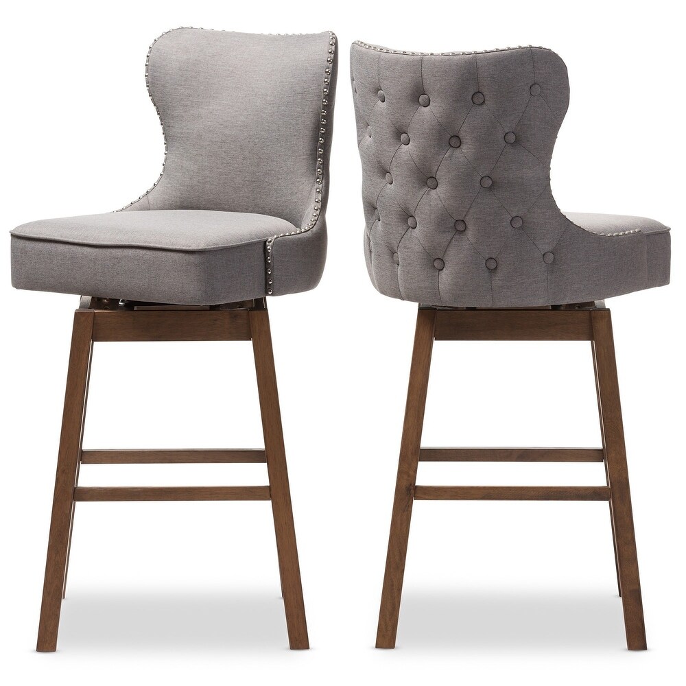 Gradisca Modern and Contemporary 2 Piece Swivel Bar Stool Set