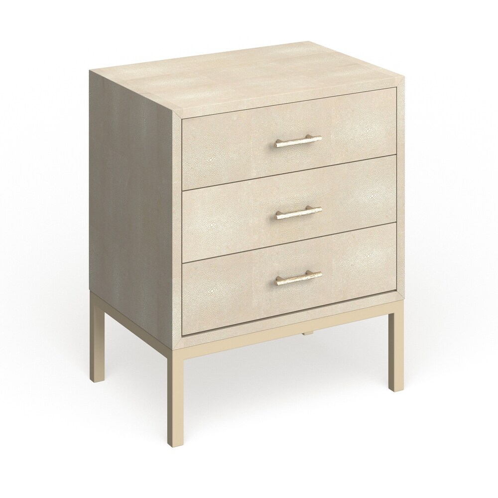 SAFAVIEH Couture High Line Collection Camden Faux Stingray Nightstand