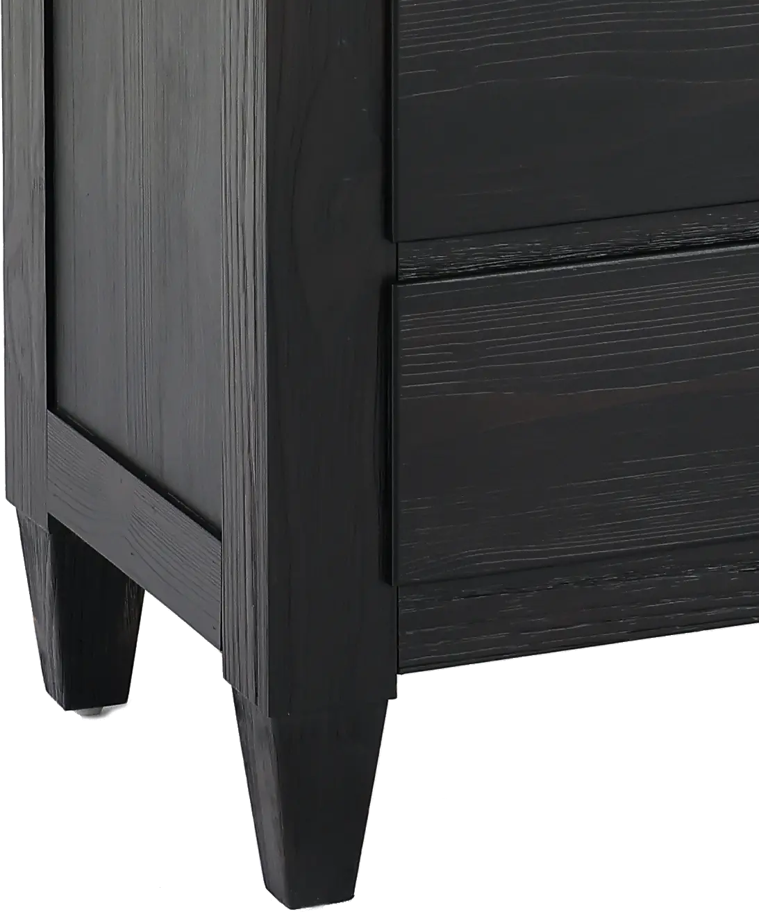 Sierra Obsidian Black Nightstand