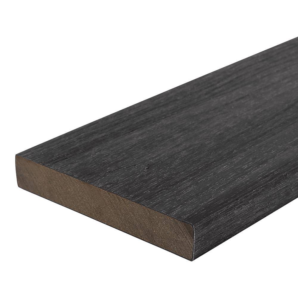 NewTechWood Ultrashield Natural Cortes Series 1 in. x 6 in. x 8 ft. Hawaiian Charcoal Solid Composite Decking Board (49-Pack) US07-8-CH-49