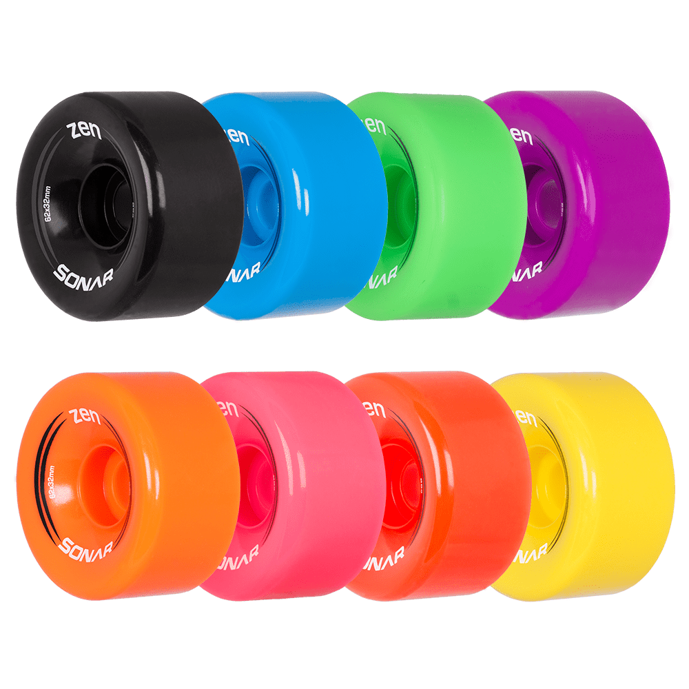 Riedell Skates Sonar Zen Outdoor Skate Wheels (Set of 4)