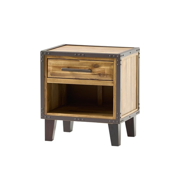 Luna Acacia Wood End Table by Christopher Knight Home