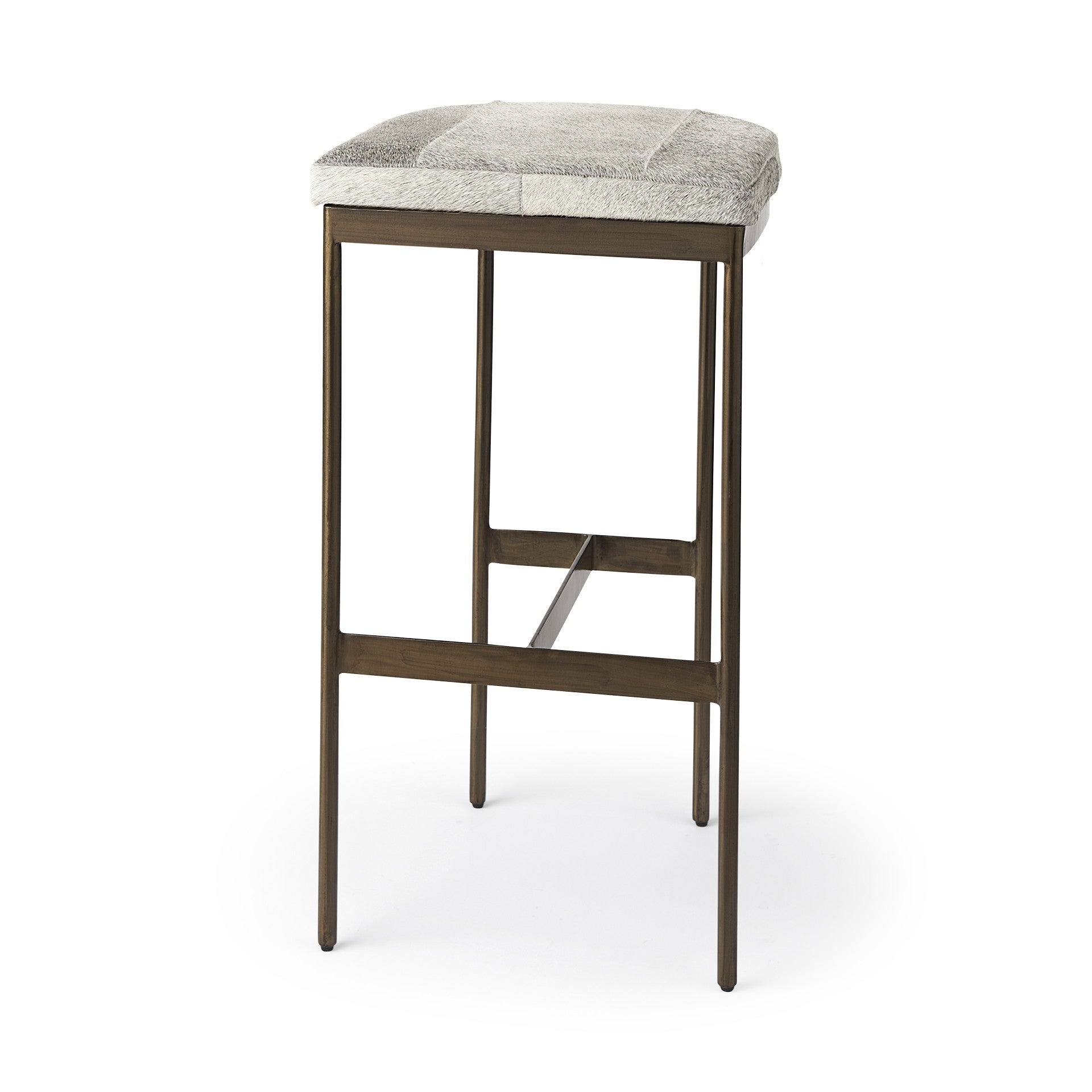 Bar Stool with Gold Metal Frame - 18